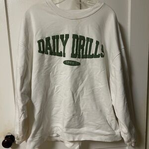 Daily Drills Oversized Sport Crew Sweatshirt